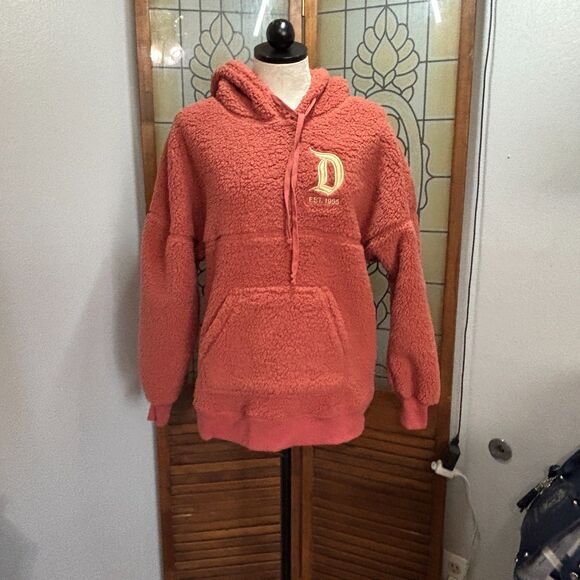 Disneyland Spirit Jersey Rose Gold Sherpa Pullover Hoodie Size S NWT - Picture 2 of 16